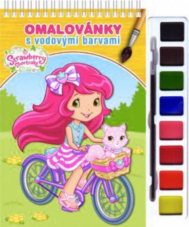 AKIM Omalovánky set s barvami a štětcem Jahůdka (Strawberry Shortcake) DS46842301