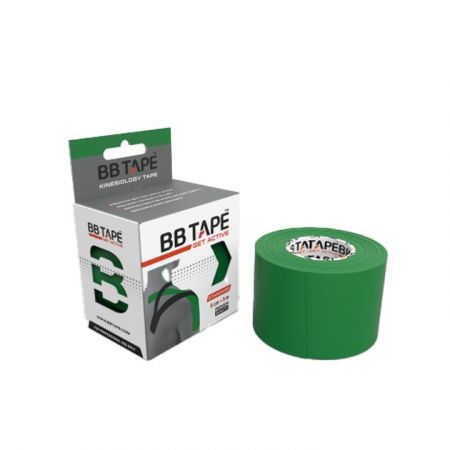 BB Tape Kineziologický tejp - 5 m x 5 cm Barva: zelená