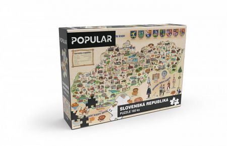 Puzzle - Mapa Slovenska, 160 ks DS71083702