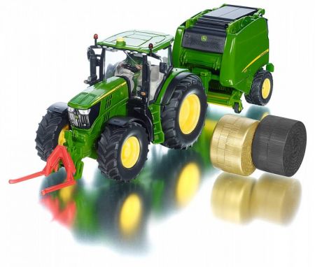 SIKU Farmer - Traktor John Deere + balíkovačka 1:32 DS52137670