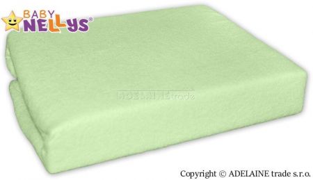 Baby Nellys Nepromokavé prostěradlo do postýlky 120x60cm - zelené, 120x60