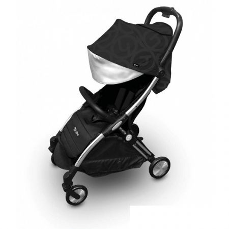 BABYSTYLE sportovní kočárek HYBRID EZYFOLD Chrome Silver/Jet Black