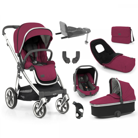 BABYSTYLE kombinovaný kočárek OYSTER 3 8v1 Cherry