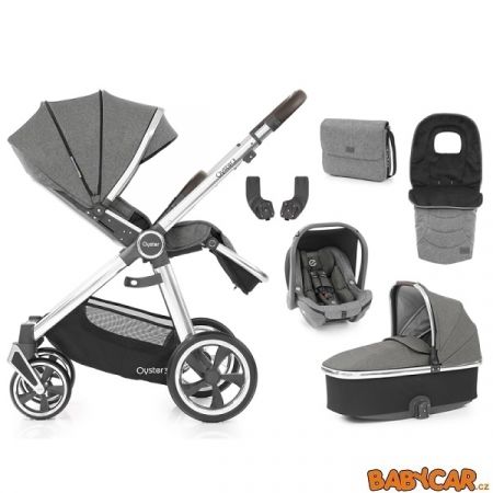 BABYSTYLE kombinovaný kočárek OYSTER 3 6v1 Mercury/Mirror