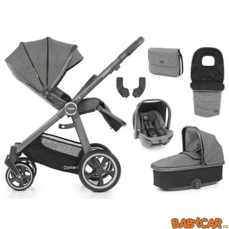 BABYSTYLE kombinovaný kočárek OYSTER 3 6v1 Mercury/City Grey