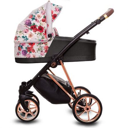 Kočárek Baby Active Musse Rose 2019 trojkombinace Light - Dark Rose