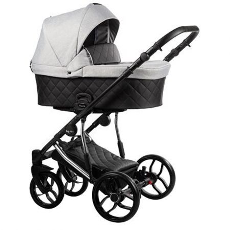 Kočárek Baby Merc Piuma Limited  dvojkombinace stříbrný rám 03/JE