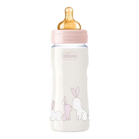 CHICCO Láhev kojenecká Original Touch latex 330 ml dívka