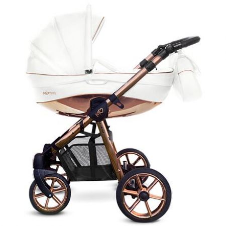 Kočárek Baby Active Mommy Glossy trojkombinace White/Rose gold