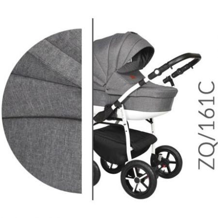 Kočárek Baby Merc Zipy Q 2019 trojkombinace bílý rám s autosedačkou ZQ/161C