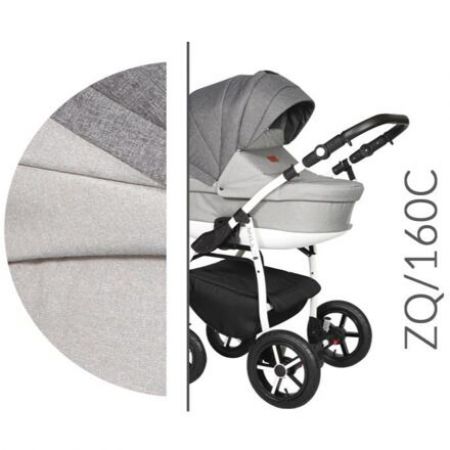 Kočárek Baby Merc Zipy Q 2019 trojkombinace bílý rám s autosedačkou ZQ/160C