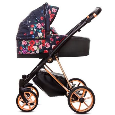 Kočárek Baby Active Musse Rose 2019 trojkombinace s autosedačkou Dark Rose