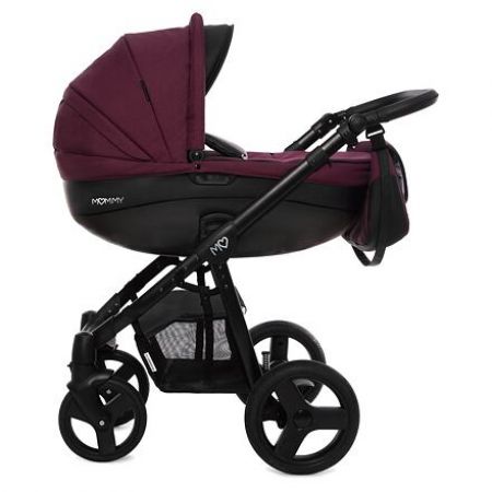 Kočárek Baby Active Mommy 2019 trojkombinace s autosedačkou Plum