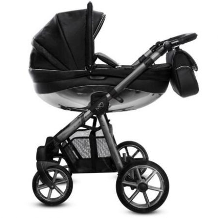 Kočárek Baby Active Mommy Glossy dvojkombinace Black/Space Gray