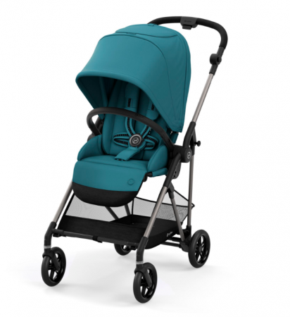 Cybex Melio Magnolia Pink 2022 - ideální cestovní kočárek vážící pouhých 6 kg! River Blue