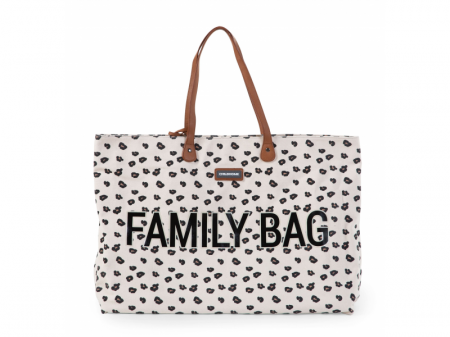 Childhome Cestovní taška Family Bag Canvas Leopard