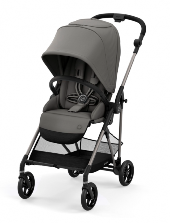 Cybex Melio Magnolia Pink 2022 - ideální cestovní kočárek vážící pouhých 6 kg! Soho Grey