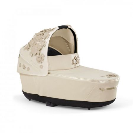 Hluboká korba LUX CARRY COT ke kočárku Cybex PRIAM 4.0 - limitovaná kolekce SIMPLY FLOWERS Beige