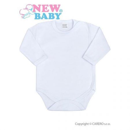 NEW BABY Kojenecké body celorozepínací New Baby Classic Bílé Vel. 50