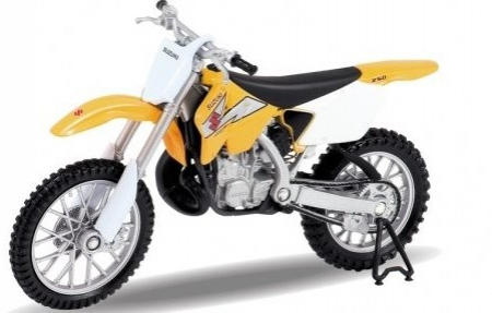 Welly Motocykl Suzuki RM250 1:18 žlutý