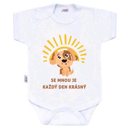 NEW BABY Body s potiskem New Baby SE MNOU JE KAŽDÝ DEN KRÁSNÝ