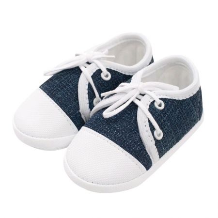 Kojenecké capáčky tenisky New Baby jeans modré 3-6 m