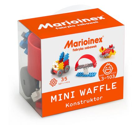 Marioinex Stavebnicové kostky WAFFLE MINI 35 Kluk