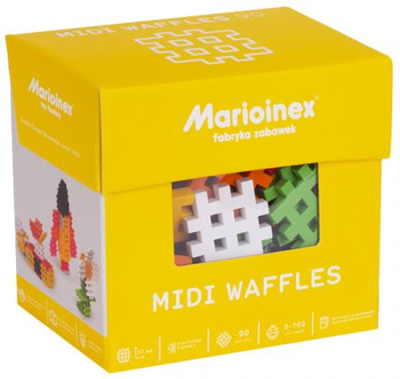 Marioinex Kostky WAFLE MIDI 90 dílků