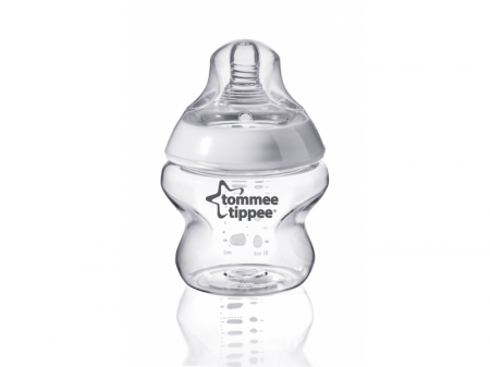 Tommee Tippee Kojenecká láhev C2N, 1ks 150ml, 0+m + šidítko zdarma