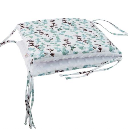ESITO (handmade) Luxusní mantinel do postýlky MINKY Bombacio - bílá / 28 x 60 cm Barva: Bílá, Velikost: 28 x 60 cm ESVPMANMNKBMBBIL