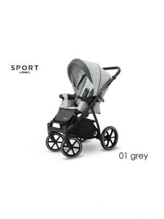 Lonex Sport I. 01 GREY 2022, A Barva Šedá/stříbrná, A Barva rámu Černá