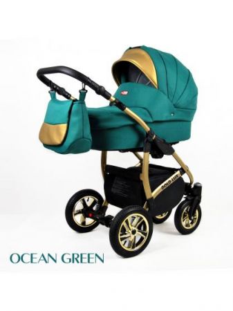 Raf-Pol Gold Lux ALU 3v1 OCEAN GREEN 2021, A Barva Tmavě zelená, A Barva rámu Zlatá