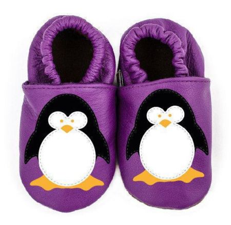 Afelo Kožené capáčky 18-24 m (22/23) 14,7cm PINGU fialový