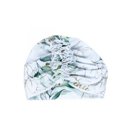 ENIE BABY dětská čepice TURBAN Golden Leaves 3-6m