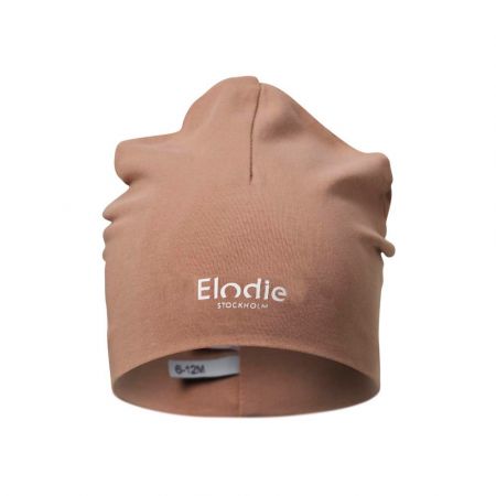 ELODIE DETAILS Logo čepička Beanie Soft Terracot.