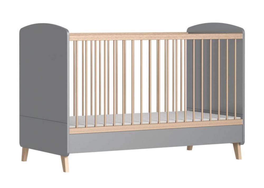 Variabilní postýlka Faktum Colette Grey 70x140 cm Lišta proti okusu: bez lišty Lišta proti okusu: bez lišty