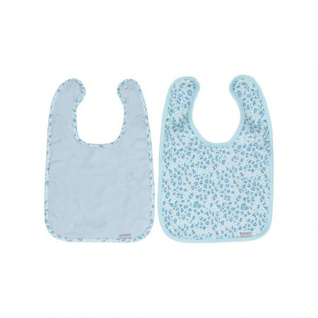 Bebe-Jou Bryndáčky Bébé-Jou Leopard Blue 2ks