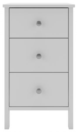 Komoda bílá se třemi zásuvkami Stockholm 003 0 cm