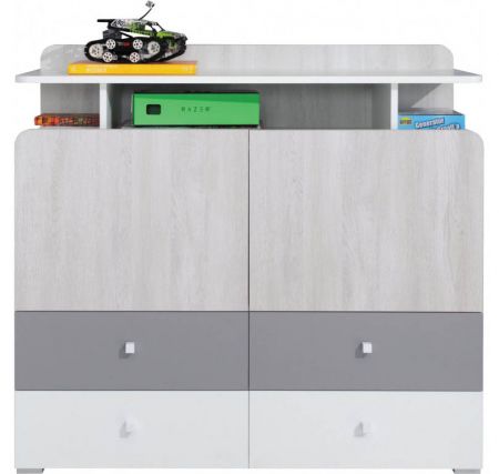 Moderní komoda v zajímavém designu Cormo 7 šířka 110 cm