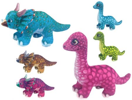 PLYŠ Dinosaurus baby 14-23cm 2 druhy 3 barvy *PLYŠOVÉ HRAČKY* DS65437727