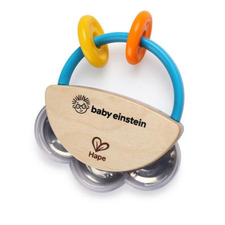 BABY EINSTEIN Dřevěná tamburína HAPE 3m+