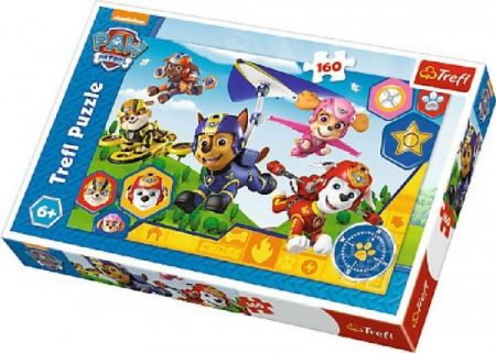 Trefl Puzzle Paw Patrol/Tlapková Patrola 41x27,5cm 160 dílků v krabici 29x19x4cm