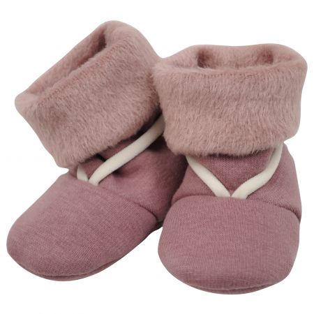 světle růžové bačkorky z warmkeeperu - 9-12kg