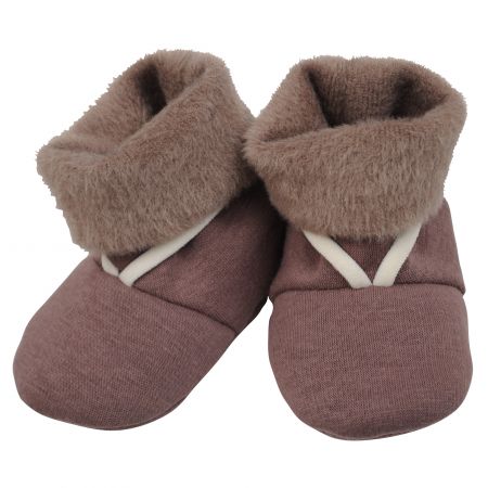 světle hnědé bačkorky z warmkeeperu - 9-12kg