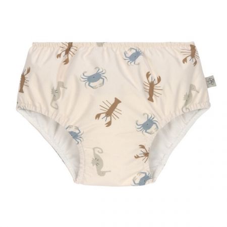 LÄSSIG plavky SWIM DIAPER BOYS Sea Animals Milky 19-24m