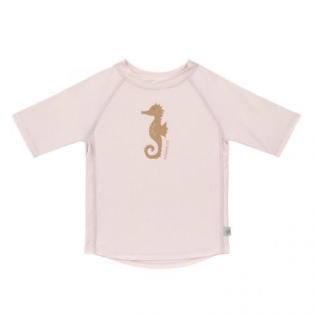 LÄSSIG tričko SHORT SLEEVE RASHGUARD Seahorse Light Pink 7-12m