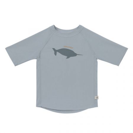 LÄSSIG tričko SHORT SLEEVE RASHGUARD Whale Light Blue 19-24m