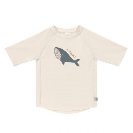 LÄSSIG tričko SHORT SLEEVE RASHGUARD Whale Milky 19-24m