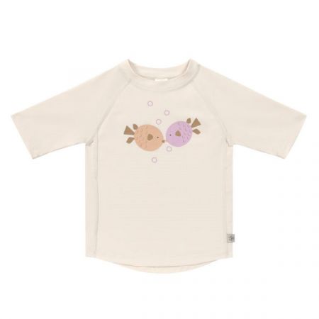 LÄSSIG tričko SHORT SLEEVE RASHGUARD Fish Milky 19-24m