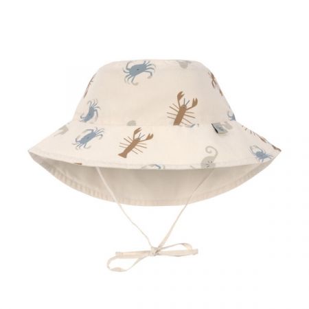 LÄSSIG oboustranný klobouček SUN PROTECTION BUCKET HAT Sea Animals Milky 19-36m